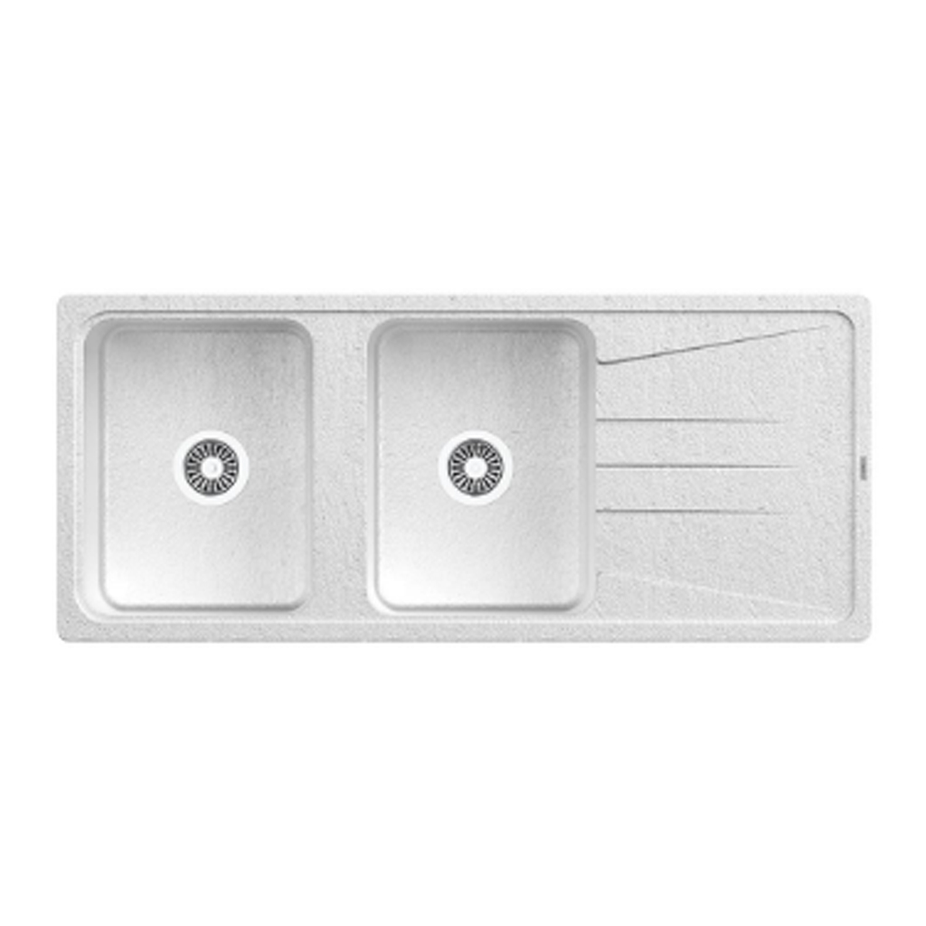 سینک رابیتس مدل R 1004 گرانیتی سفید صدفی