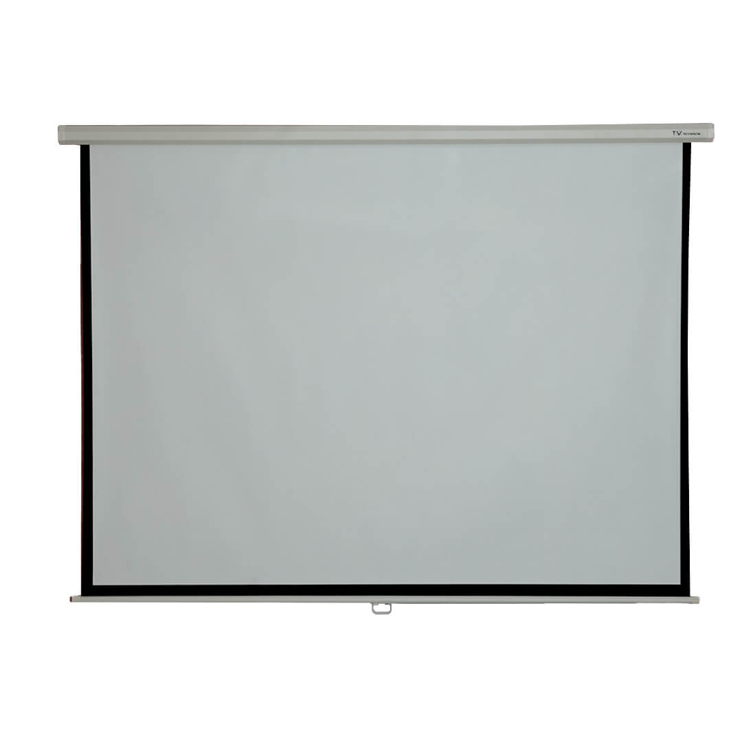 پرده نمایش تسکو مدل TVS 118 MN CASE White Frame Black Screen Matte White