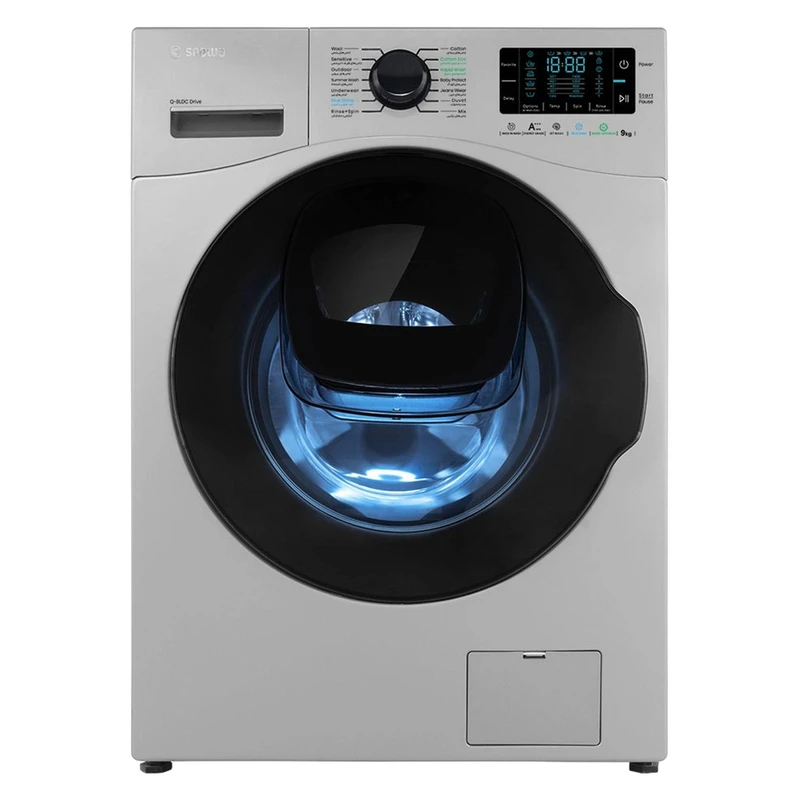 ماشین لباسشویی اسنوا مدل SWM F 92 S ظرفیت ۹ کیلوگرم رنگ سیلور