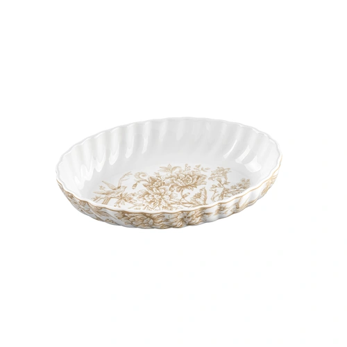 مرغ خوری گلدکیش بیضی کوچک مدل GK 701143-6 طرح سارینا