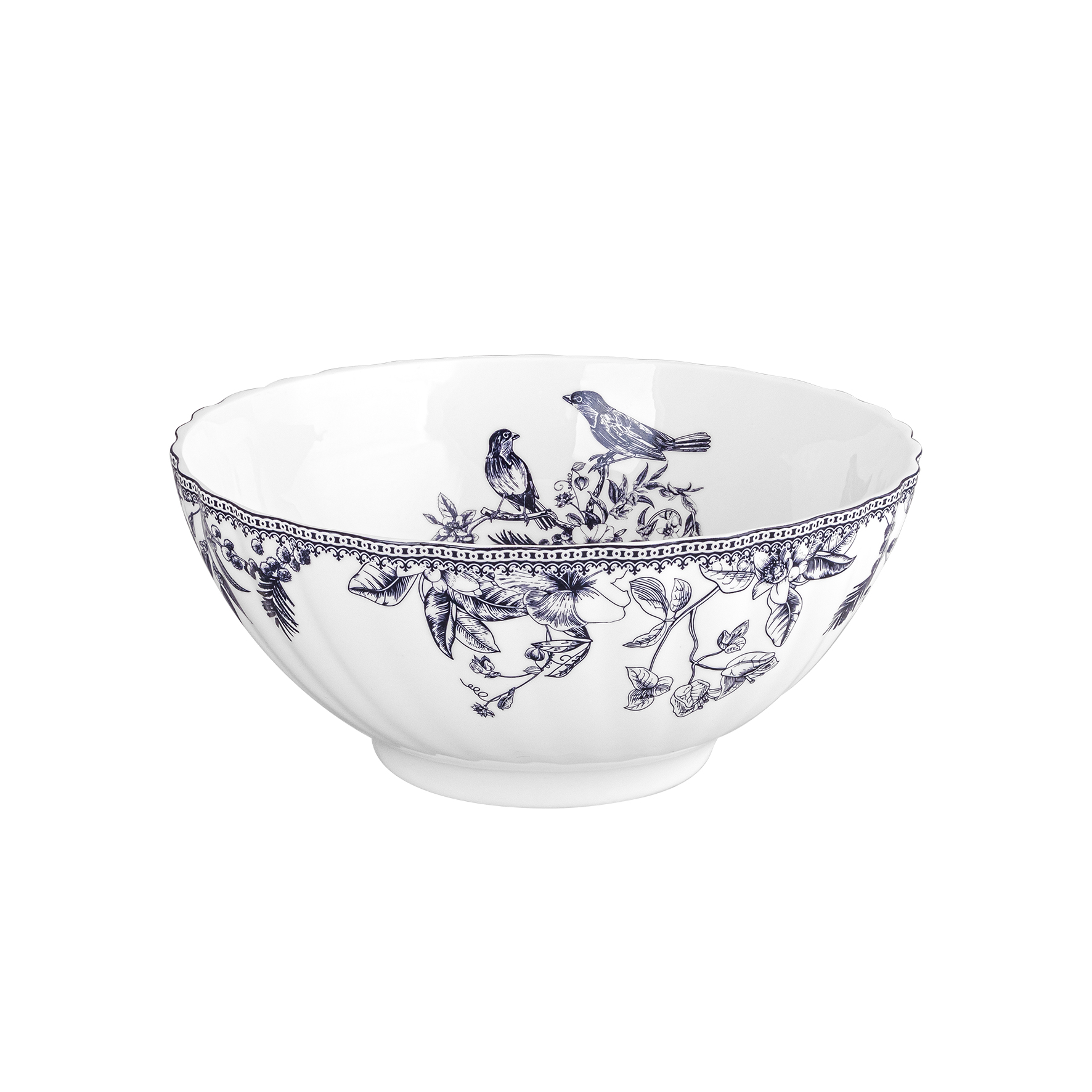 کاسه سالاد خوری گلدکیش گرد مدل GK701136-1 طرح لوتوس
