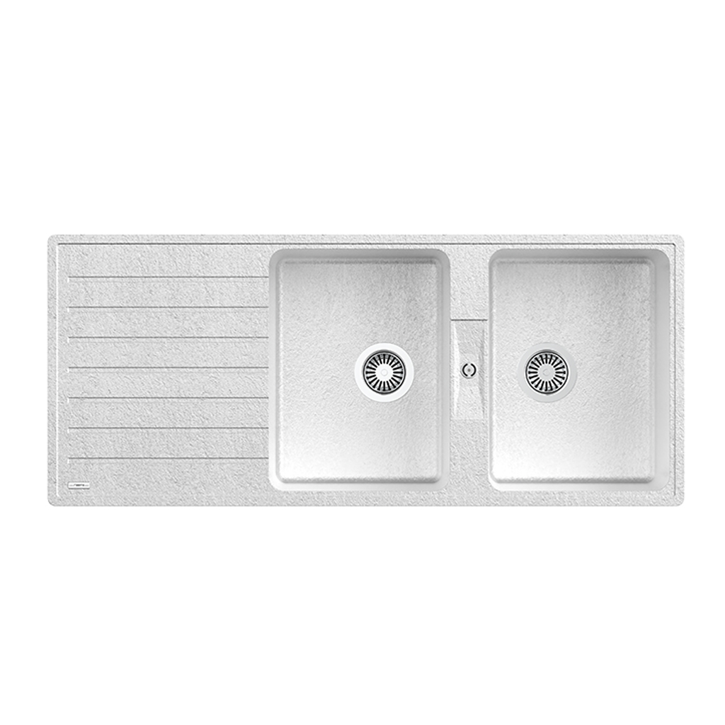 سینک رابیتس مدل R 1005 گرانیتی سفید صدفی