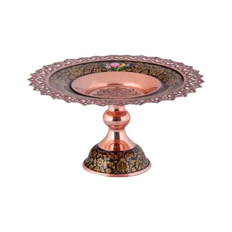 شیرینی خوری مسی تشعیر گالش مدل PT 018 سایز 3
