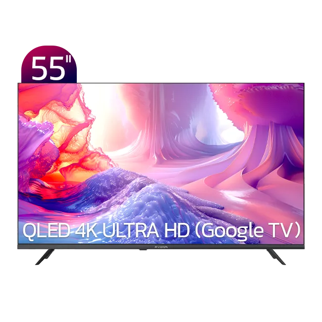 تلویزیون ایکس ویژن QLED 4K UHD هوشمند مدل XYU 880 B سایز 55 اینچ