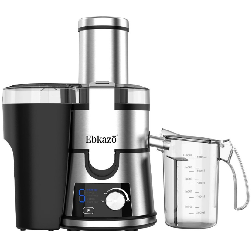 آبمیوه‌گیری ابکازو مدل FJ-1215 سه کاره 5 سرعته استیل