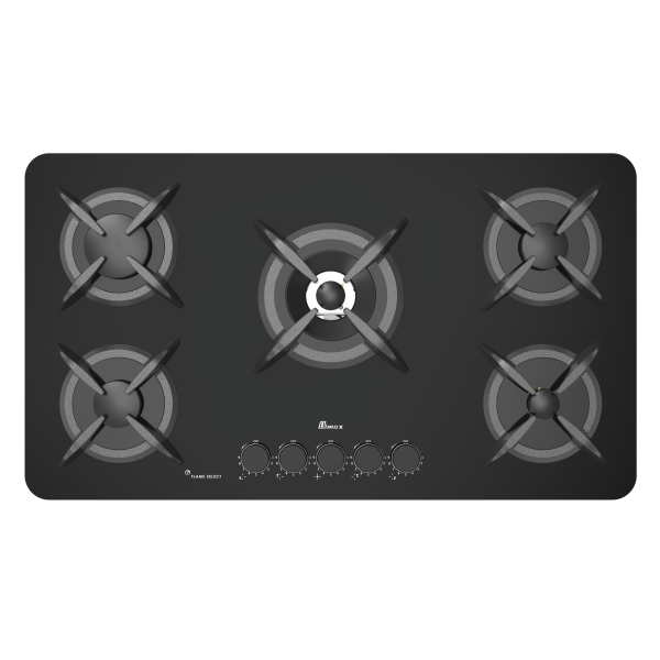اجاق گاز بیمکث ۵ شعله مدل BG DG 2206 رنگ مشکی