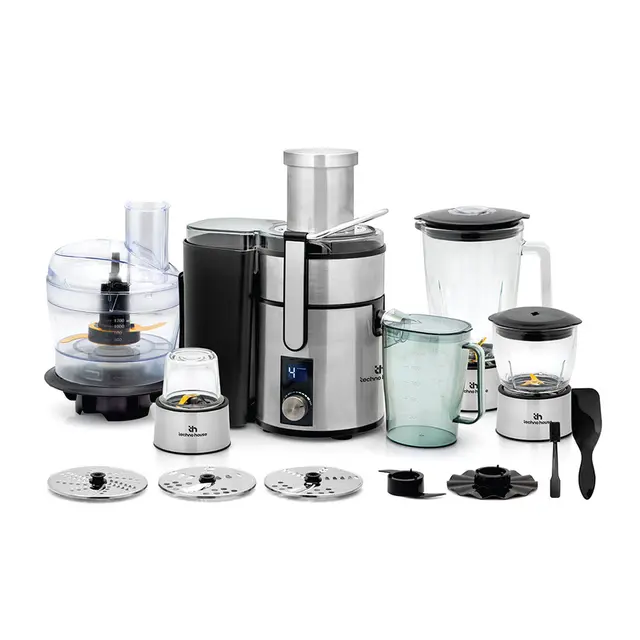 آبمیوه‌گیری چند کاره تکنو هاوس مدل 13 کاره 800 وات JU 8 F 13 MAX N 834